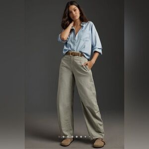 NWT Anthropologie The Bow Vintage Full-Length Pants by Pilcro 29